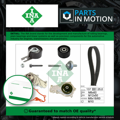 Timing belt water pump kit - &,